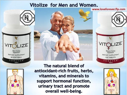 Forever VITOLIZE Homme & Femme – Vitalité, Hormones, Bien-être 💑